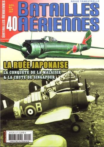 Portada de Batallas Aéreas nº 40: La ofensiva japonesa (1), Malasia y caída de Singapur